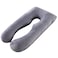 Comfort Pregnancy Maternity Body Support-Nursing U Shape Pillow Velvet Grey