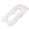 Comfort Pregnancy Maternity Body Support-Nursing U Shape Pillow Velvet White