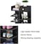 8-Layer Fishbone Wooden Shoe Rack Entry Storage Rack With Storage Drawer, Independent Shoe Compartment，Black