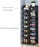 8-Layer Fishbone Wooden Shoe Rack Entry Storage Rack With Storage Drawer, Independent Shoe Compartment，Black