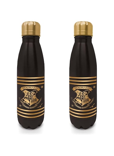 Toys &amp; Gamers HARRY POTTER - BLACK AND GOLD (METAL DRINKS BOTTLE)