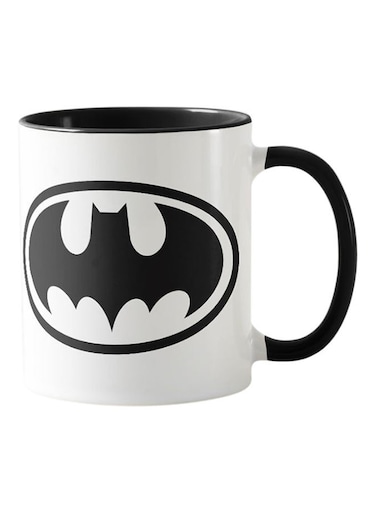 Piece Printed Batman Mug White &amp; Black