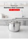 Stainless Steel Casserole 16 cm   1.9 L Capacity   18/10 Food&acirc;&euro;&lsquo;Grade Steel   Triplex Capsule Bottom   Induction &amp; Gas Compatible   With Lid