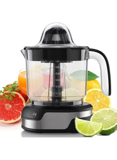 Electric Citrus Juicer, Lemon Squeezer, Orange Juicer, Stainless Steel Citrus Squeezer with Powerful Motor and LED Working Lamp, Pulp Control, Large Volume, for Grapefruits, Limes, Orange and Lemon