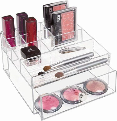 Clear Makeup and Jewellery Organizer