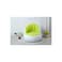 Inflatable Lounge Chair, Indoor Portable Sofa with Backrest, White and Lime Green