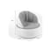 Inflatable Lounge Chair, Indoor Portable Sofa with Backrest, White and Lime Green