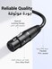 UGREEN XLR Cable, Microphone XLR Male to Female Extension Cable 5M Jack Extender Cord for PA System, Studio Recorder, Amplifier, Mixer, Speaker System, or Professional Recording, Playing Live