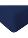 Xclusives King Size Fitted Sheet (200 cm x 200 cm) &acirc;&euro;&ldquo; 40cm Deep Pocket Bed Sheet &acirc;&euro;&ldquo; Soft Microfiber &acirc;&euro;&ldquo; Shrink Resistant Bed Sheet &acirc;&euro;&ldquo; 1 Fitted Bed Sheet Only (Dark Blue)