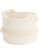 CherryNow Small Woven Storage Baskets Cotton Rope Decorative Hamper for Diaper, Blankets, Magazine and Keys, Cute Tassel Nursery Decor - Home Storage Container &acirc;&acirc;&sbquo;&not;&acirc;&euro;&oelig; 9.5' x 7'