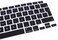EU/UK Layout Frencch (AZERTY) Language Silicone Keyboard Cover Skin For MacBook Air 13" 2020 With Touch ID Model:- A2179/A2337 M1 Chip, Keyboard Accessories" Black