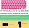 EU/UK Layout Russian Language Silicone Keyboard Cover Skin For MacBook Air 13" 2020 With Touch ID Model:- A2179/A2337 M1 Chip, Keyboard Accessories" Pink
