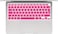 EU/UK Layout Russian Language Silicone Keyboard Cover Skin For MacBook Air 13" 2020 With Touch ID Model:- A2179/A2337 M1 Chip, Keyboard Accessories" Pink