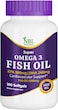 NBL Natural Fish Oil Super Omega 3 1000mg 360 EPA 240 DHA, Cardiovascular Support, 100 Softgels