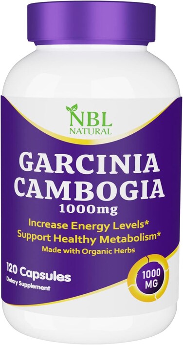 NBL Natural 1000 mg Garcinia Cambogia Extract Supplement, 120-Capsules