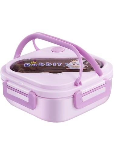 STRAID Bento Boxes for Adults: 1300 ML Bento Lunch Box For Kids Childrens With Spoon &amp; Fork - Durable for On-the-Go Meal, BPA-Free and Food-Safe Materials (Purple)