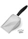 Oasisgalore Cat Litter Scoop,Sturdy Litter Cleaner Corner Shovel,Stainless Steel Mesh Litter Shovel,Easy to Clean Reptile Terrarium Sand Waste,Beach Shovel(Black)