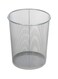 Time Portable Waste Paper Trash Can Basket Silver 17.5 x 23.5cm