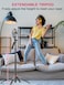 ULANZI MA09 Extendable Phone Tripod 71 Selfie Stick Phone Vlog Tripod Stand Quadrapod with All in 1 Phone Clip Travel Tripod Phone Holder with Rechargeable Remote