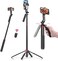 ULANZI MA09 Extendable Phone Tripod 71 Selfie Stick Phone Vlog Tripod Stand Quadrapod with All in 1 Phone Clip Travel Tripod Phone Holder with Rechargeable Remote