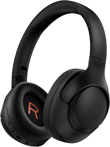 QCY H3 ANC Active Noise Cancelling Headphones, Wireless Bluetooth 5.4 Over-Ear Headphones, Hi-Res Audio, Deep Bass, Multipoint Connection, 60H Playtime, Custom EQ via App(Black)