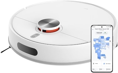 Xiaomi Robot Vacuum S40 &ndash; Smart Laser Navigation Robot Mop, Powerful 10000 Pa Suction for Pet Hair, Carpets &amp; Hard Floors