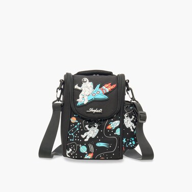 Lunch/Cooler Bag-Astronut Glow In The Dark--1 Cmprt- (Polyester) Black \ 7X25.5