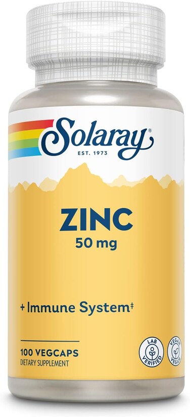 Solaray - Zinc 50mg 100 Capsules