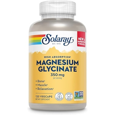SOLARAY MAGNESIUM GLYCINATE 350MG 120CAPSULES