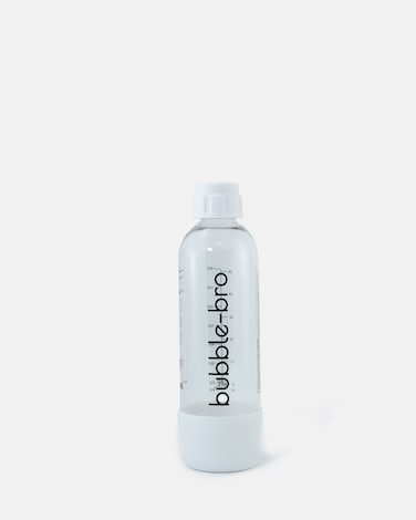 bubblebro 1L BPA-Free Bottle - for use with bubblebro Origin Sparkling Water Maker (White)