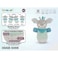 Funmuch Tumbler Baby Soother &ndash; Plush Musical Dog Toy with Soft Glow Night Light, Calming Melodies &amp; Wobble Action, Washable Newborn Sensory Toy for 0 Months+
