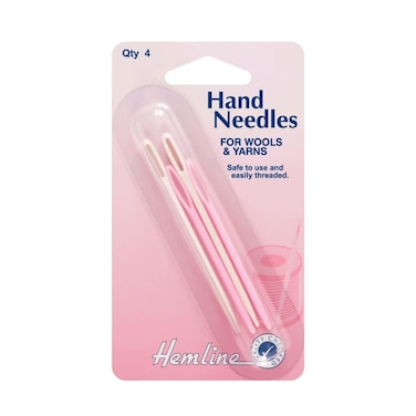 Hemline H211.A Plastic Wool Hand Sewing Needles 2 Sizes
