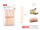 Motarro Wooden Sticks Multicolor Pack of 2 (ME009)