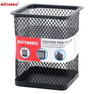 MOTARRO Desk Pen Holder MI002-2 Durable Plastic Stationery Organizer for Office, School &amp; Home &ndash; Multi-Purpose Pencil, Pen &amp; Marker Holder for Desk Storage
