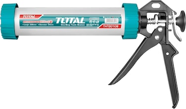 Total 12" Aluminium Caulking Gun &ndash; Heavy Duty Sealant Applicator for Caulking, Adhesives &amp; Silicone