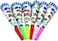 Italo Happy Birthday Party Horn Blowers for Decoration 6 Pices Pack