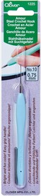 Clover Crochet Hook Steel Amour Blue Size 10 0.75mm 0.75mm 1225
