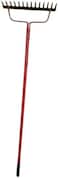 AL ARQAM Garden Rake Full Metal Heavy Duty Red