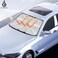 YALLABUYIT Car Front Windshield Sunshade Umbrella, Uv Protection &amp; Heat Insulation Foldable Sun Shade Sun Visor, Full Cover Sun Shade For Most Vehicles, 140 * 79CM