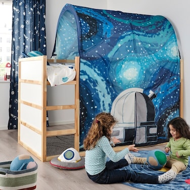 YALLABUYIT Bed tent, space/blue