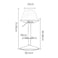 PU Leather Bar Stool,Adjustable Height &amp; Chrome Base,Ideal for Kitchen, Home Bar &amp; Caf&eacute;(White 1 Pc)