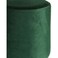 Velvet Cylinder Stool,Soft Upholstered Pouf,Gold Base,Living Room, Bedroom &amp; Entryway(Green)
