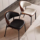 Modern Dining Chair,Soft PU Leather Upholstery &amp; Wooden,Elegant &amp; Comfortable,for Home Restaurant Office(Beige)