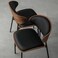 Modern Dining Chair,Soft PU Leather Upholstery &amp; Wooden,Elegant &amp; Comfortable,for Home Restaurant Office(Black)