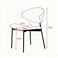 Modern Dining Chair,Soft PU Leather Upholstery &amp; Wooden,Elegant &amp; Comfortable,for Home Restaurant Office(Black)