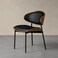 Modern Dining Chair,Soft PU Leather Upholstery &amp; Wooden,Elegant &amp; Comfortable,for Home Restaurant Office(Black)