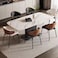 Modern Dining Chair,Soft PU Leather Upholstery &amp; Wooden,Elegant &amp; Comfortable,for Home Restaurant Office(Off-White)