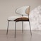 Modern Dining Chair,Soft PU Leather Upholstery &amp; Wooden,Elegant &amp; Comfortable,for Home Restaurant Office(Off-White)
