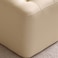 Modern PU Leather Cube Ottoman Stool,Soft Cushioned Footrest,Decorative Pouf for Living Room Bedroom Entryway(Beige)