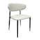 Premium Dining Chair,Artificial Leather Scratch-Resistant Restaurant Chair  Upholstery for Small Apartments Hotels Caf&eacute;s(Off White)